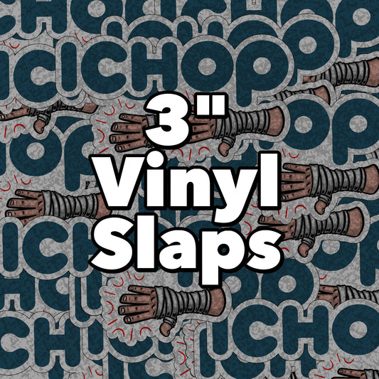 Vinyl Stickers - 3" Symmetrical Cut
